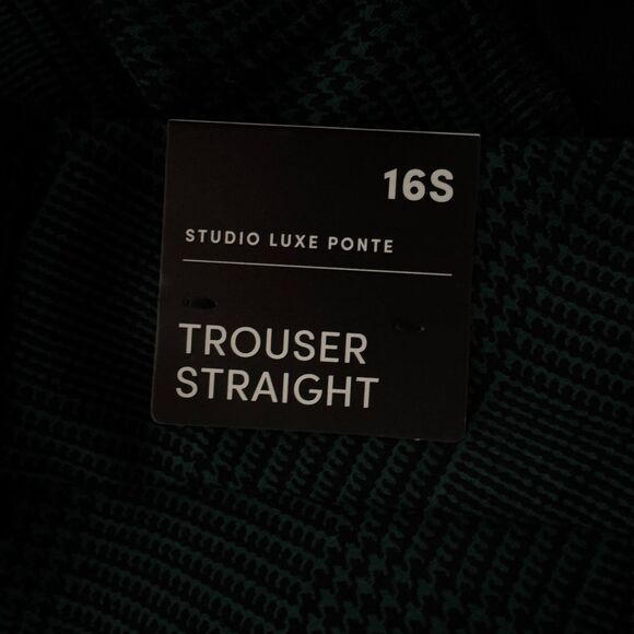 New Torrid Trouser Straight Ponte Pant Glen Plaid Women's Size 16 - Picture 3 of 10